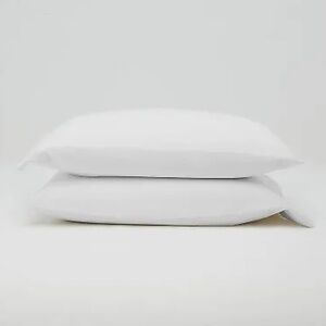 King Jersey Solid Pillowcase Set White - Casaluna